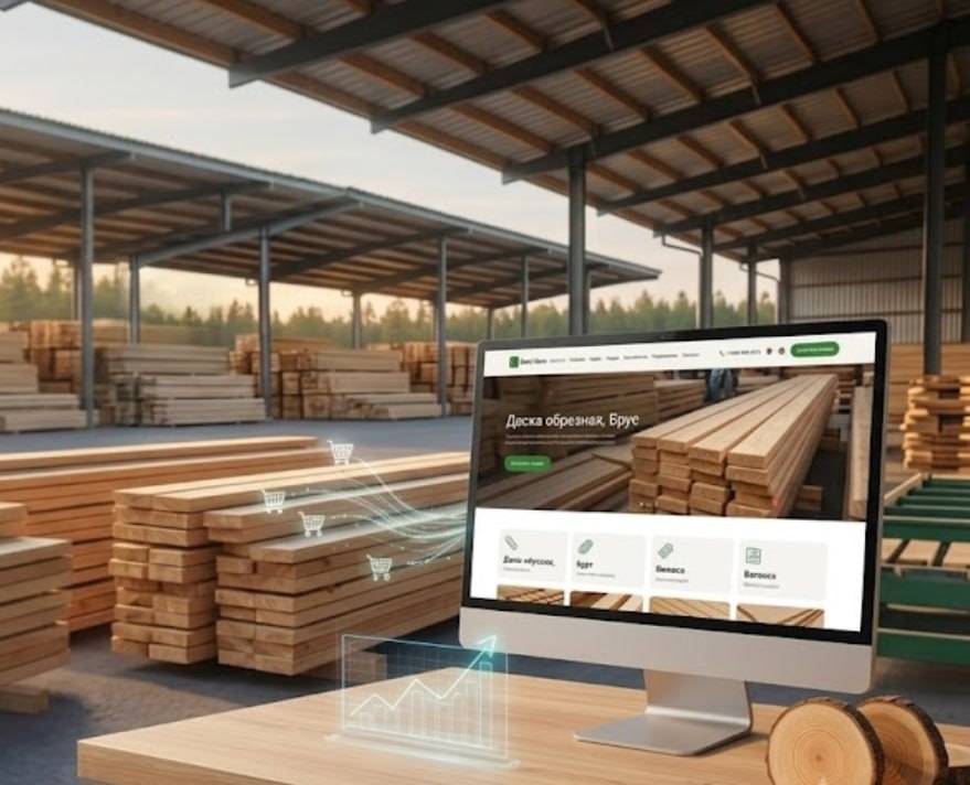 создание сайта по продаже пиломатериалов